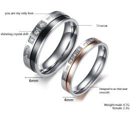 Betrouwbare Kwaliteitstitanium Ring Voor Geliefden