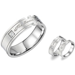 Stabiele Kwaliteitstitanium Ring Voor Geliefden