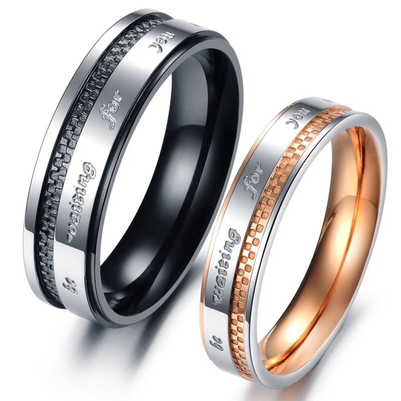 Om Te Genieten Van Een Hoge Reputatie In Binnen- En Buitenland: Een Raster Titanium Ring Voor Geliefden Om Te Genieten Van Een Hoge Reputatie In Binnen- En Buitenland: Een Raster Titanium Ring Voor Geliefden