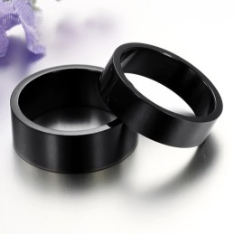 Om Warme Lof Van Klanten Te Krijgen: Zwarte Titanium Ring Voor Geliefden