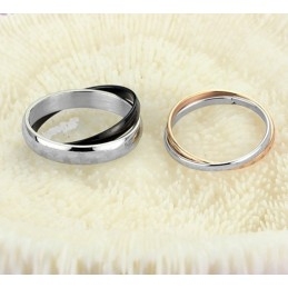 Breed Scala Aan Persoonlijkheid Titanium Ring Voor Geliefden
