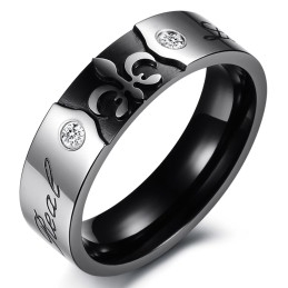 Betrouwbare Kwaliteit Decoratieve Titanium Ring Voor Geliefden