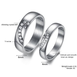Duurzame Titanium Ring Voor Geliefden
