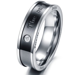 Kwaliteit En Kwantiteit Gegarandeerde Titanium Ring Voor Geliefden
