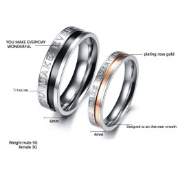 Compleet In Specificaties Titanium Ring Voor Geliefden