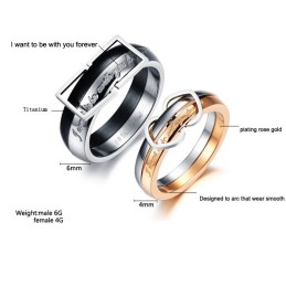 Goed Verkopende Titanium Ring Voor Geliefden Over De Hele Wereld