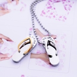 Mode Sweetheart Cadeau Flip-Flops Titanium Kettingen Hangers