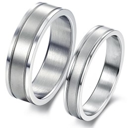 Stabiele Kwaliteit Eenvoudige Titanium Ring Voor Geliefden