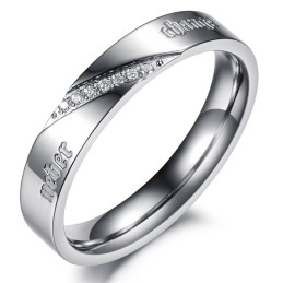 Compleet In Specificaties Argent Titanium Ring Voor Geliefden