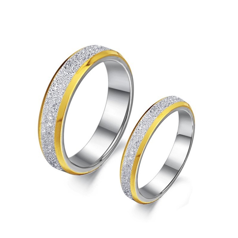 Scrub Titanium Ring Van Uitstekende Kwaliteit Voor Geliefden