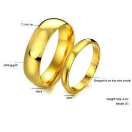 Hoogwaardige Titanium Ring Voor Geliefden