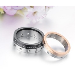 Stabiele Kwaliteitstitanium Ring Voor Geliefden