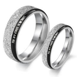 Betrouwbare Prestatie Zwarte Titanium Ring Voor Geliefden