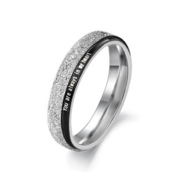 Betrouwbare Prestatie Zwarte Titanium Ring Voor Geliefden