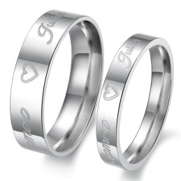 Betrouwbare Prestaties Sweetheart Titanium Ring Voor Geliefden