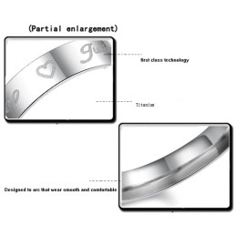 Betrouwbare Prestaties Sweetheart Titanium Ring Voor Geliefden