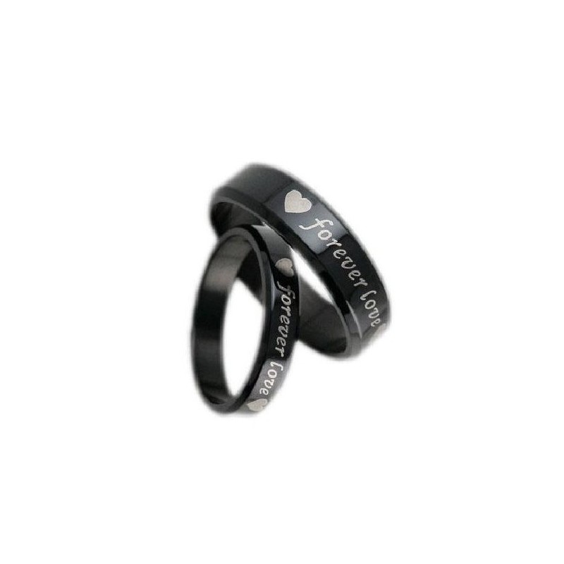 Stabiele Kwaliteit Zwarte Titanium Ring Voor Geliefden Stabiele Kwaliteit Zwarte Titanium Ring Voor Geliefden
