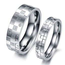 Goed Verkopende Puzzel Titanium Ring Voor Geliefden Over De Hele Wereld