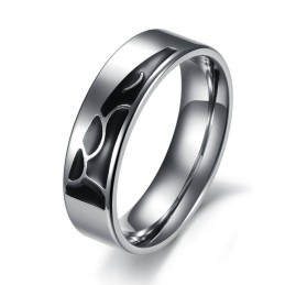 Stabiele Kwaliteitstitanium Ring Voor Geliefden