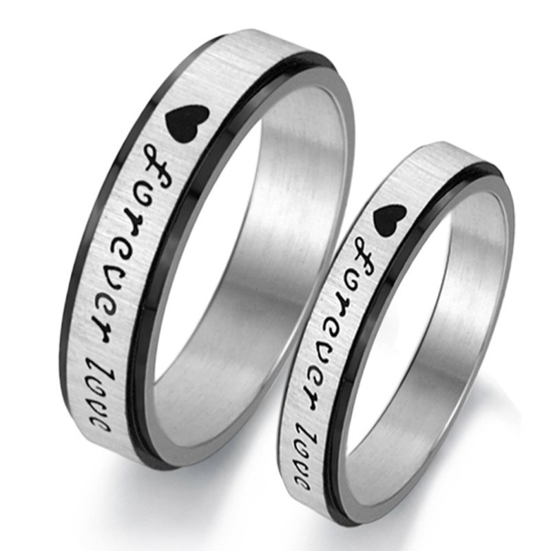 De Koning Van De Hoeveelheid Eindeloze Liefde Titanium Ring Voor Geliefden De Koning Van De Hoeveelheid Eindeloze Liefde Titanium Ring Voor Geliefden
