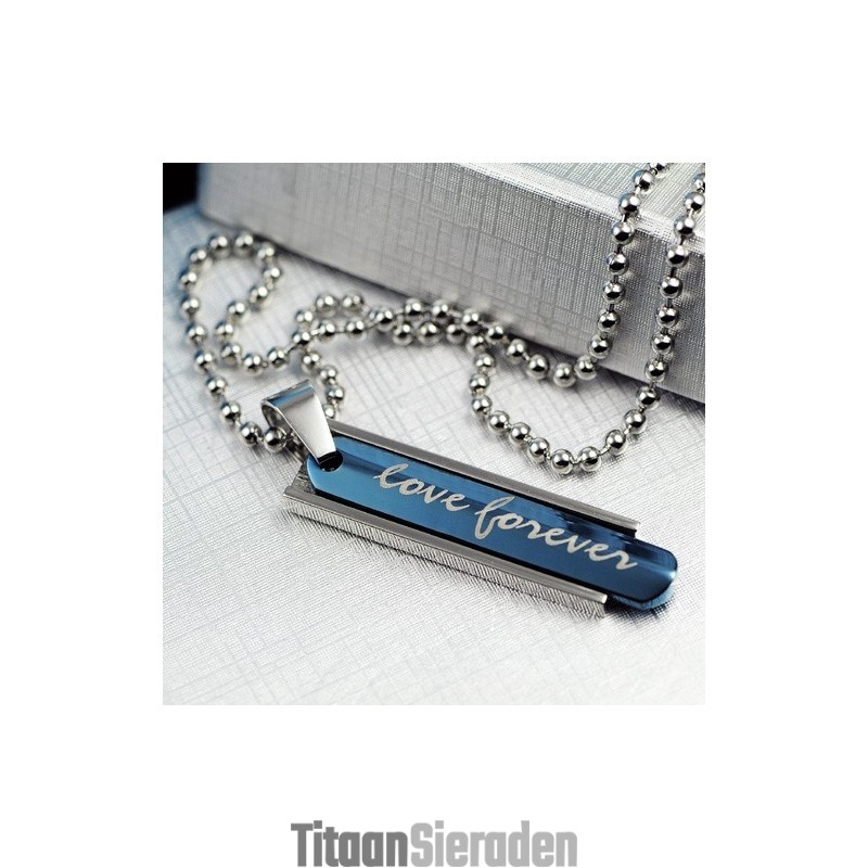 Nieuwe Stijl Blauwe Titanium Kettinghanger