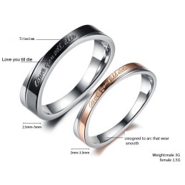 De Koningin Van De Kwaliteitsvolle Titanium Ring Voor Geliefden