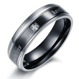 Stabiele Kwaliteit Elegante Titanium Ring Voor Geliefden