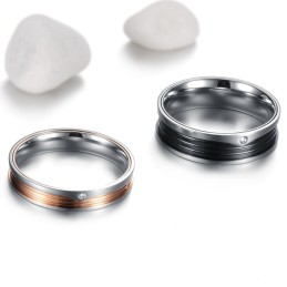Hoogwaardige, Bondige Titanium Ring Voor Geliefden