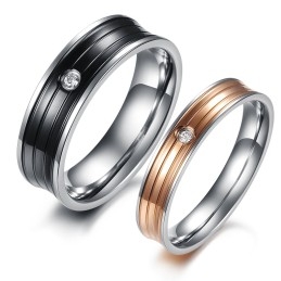 Uitstekende Kwaliteit Beknopte Titanium Ring Voor Geliefden