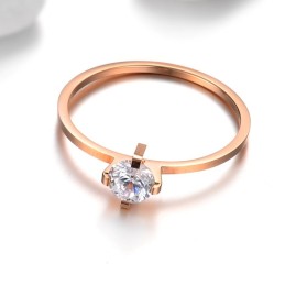 Betrouwbare Titanium Ring Van Hoge Kwaliteit Voor Geliefden Met Strass