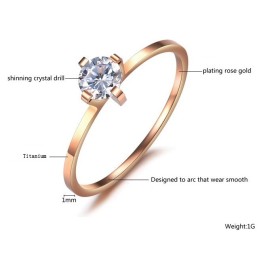Betrouwbare Titanium Ring Van Hoge Kwaliteit Voor Geliefden Met Strass