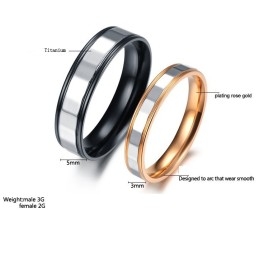Betrouwbare Reputatie, Eindeloze Liefde, Titanium Ring Voor Geliefden