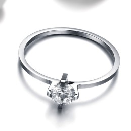 Betrouwbare Titanium Ring Voor Geliefden Met Strass