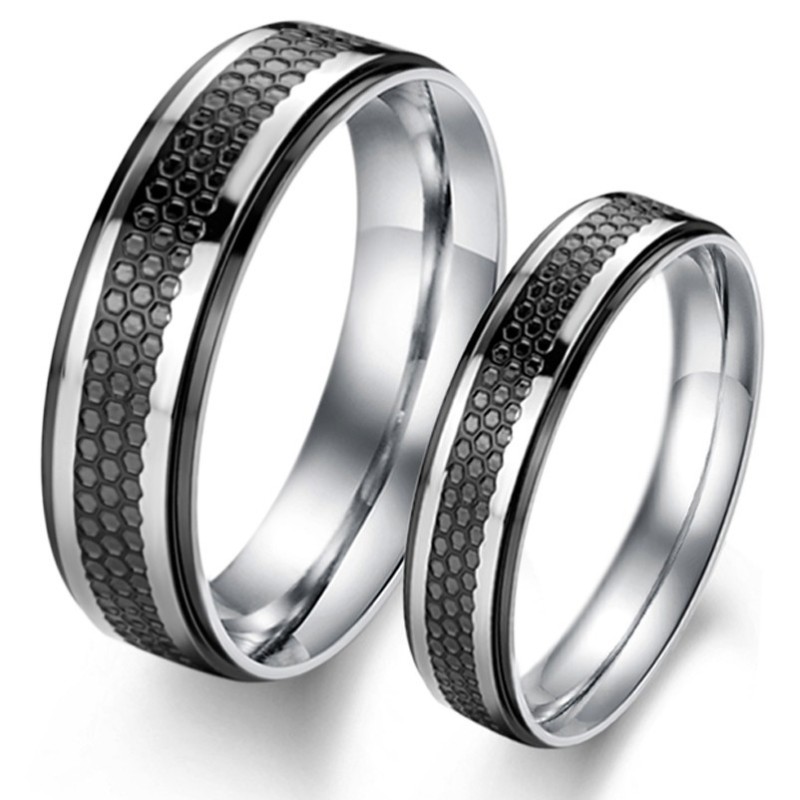 De King Of Quantity Zwarte Titanium Ring Voor Geliefden De King Of Quantity Zwarte Titanium Ring Voor Geliefden