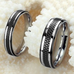De King Of Quantity Zwarte Titanium Ring Voor Geliefden