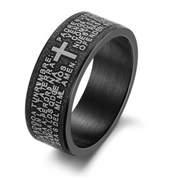 Hoogwaardige Kruistitanium Ring Voor Geliefden