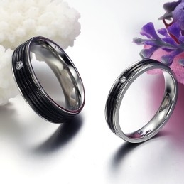Superieure Kwaliteit Beknopte Titanium Ring Voor Geliefden