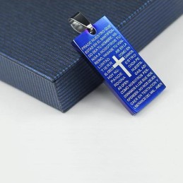 Klassieke Kruisbijbel Herenhanger En Ketting, Modecadeau Voor Vriend