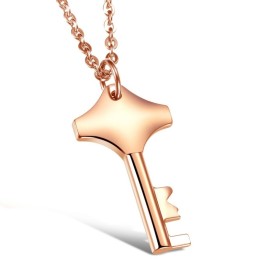 Betrouwbare Reputatie Vrouwelijke Sleutel Titanium Ketting