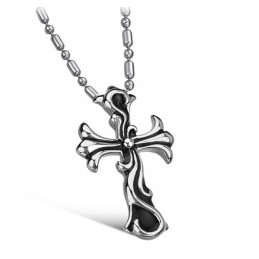 Hoogwaardige Mannelijke Kruis Titanium Ketting