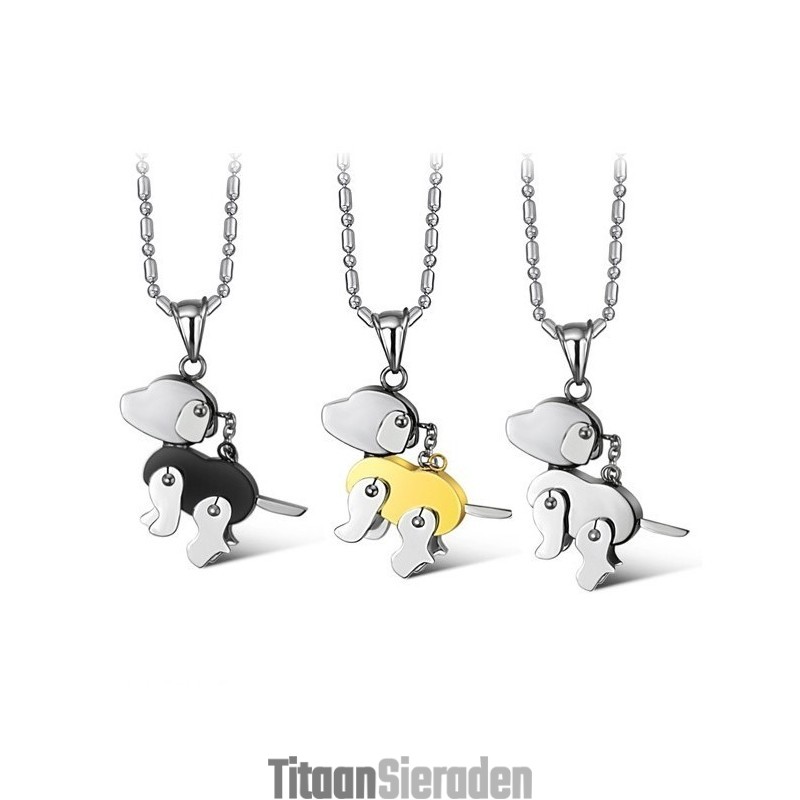 Stabiele Kwaliteit Titanium Ketting In De Vorm Van Een Hond