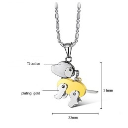 Stabiele Kwaliteit Titanium Ketting In De Vorm Van Een Hond