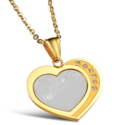 Om Een Lang Verhaal Te Hebben: Een Vrouwelijke Geliefde Schelp Titanium Ketting