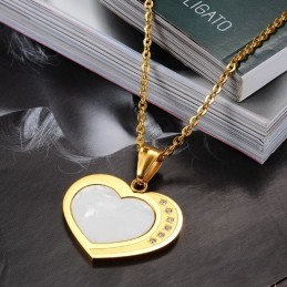 Om Een Lang Verhaal Te Hebben: Een Vrouwelijke Geliefde Schelp Titanium Ketting