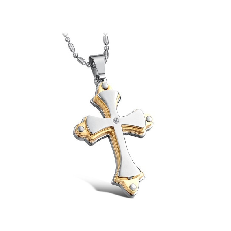 Stabiele Kwaliteit Kruis Titanium Ketting Stabiele Kwaliteit Kruis Titanium Ketting