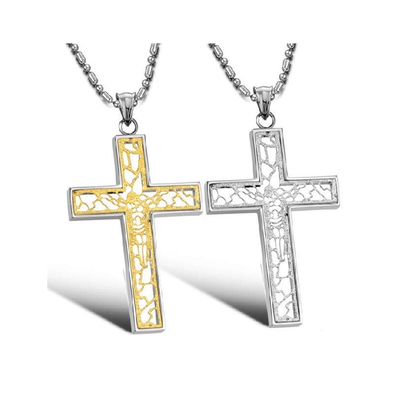 De Koningin Van Kwaliteit Mannelijke Kruis Titanium Ketting De Koningin Van Kwaliteit Mannelijke Kruis Titanium Ketting