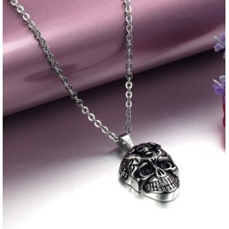 Titanium Ketting Met Schedel Van Superieure Kwaliteit Voor Mannen