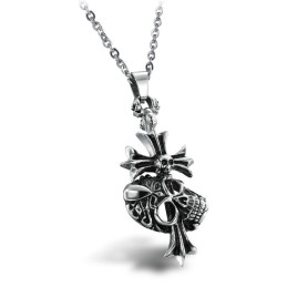 De Koning Van Hoeveelheid Mannelijke Kruis Titanium Ketting