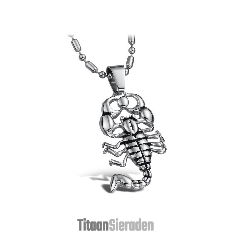 Hoogwaardige Schorpioen Titanium Ketting Hoogwaardige Schorpioen Titanium Ketting