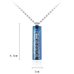 Prachtige Bijbelkruishanger En Titanium Ketting